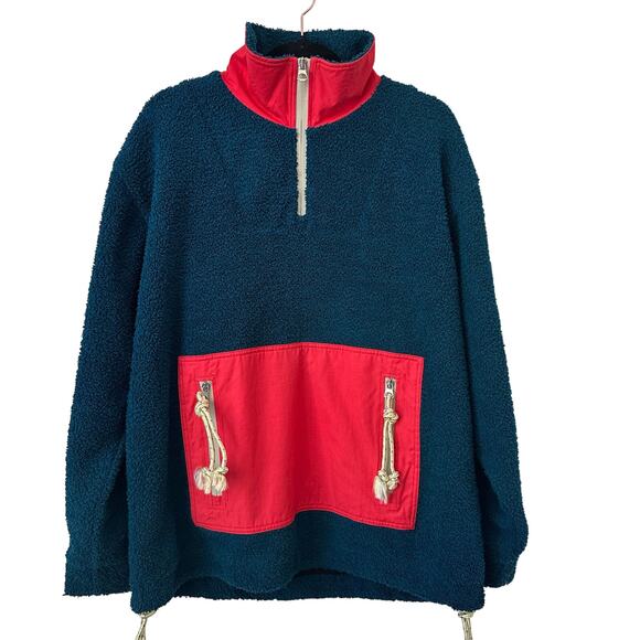 Acne Studios Faraz Patch Fleece Half Zip Jacket Size Small ($405) - Picture 10 of 12